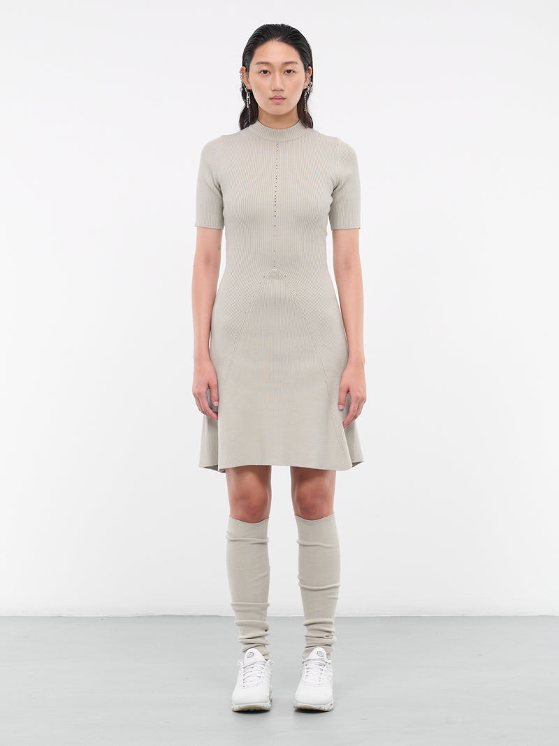 Rib Knit Dress (D3FG-FOG-GREEN)