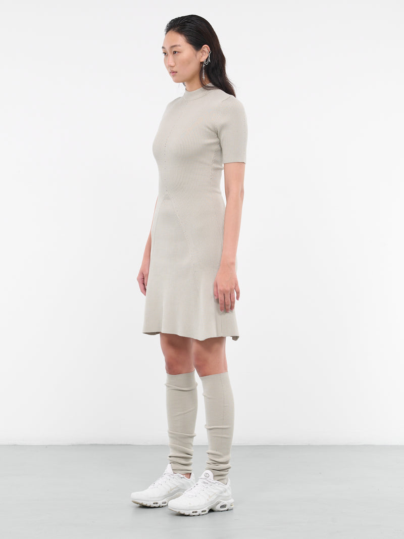 Rib Knit Dress (D3FG-FOG-GREEN)