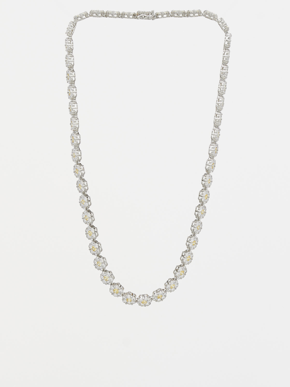 Daisy Tennis Necklace (DAISY-TENNIS-03-STERLING-SILVE)