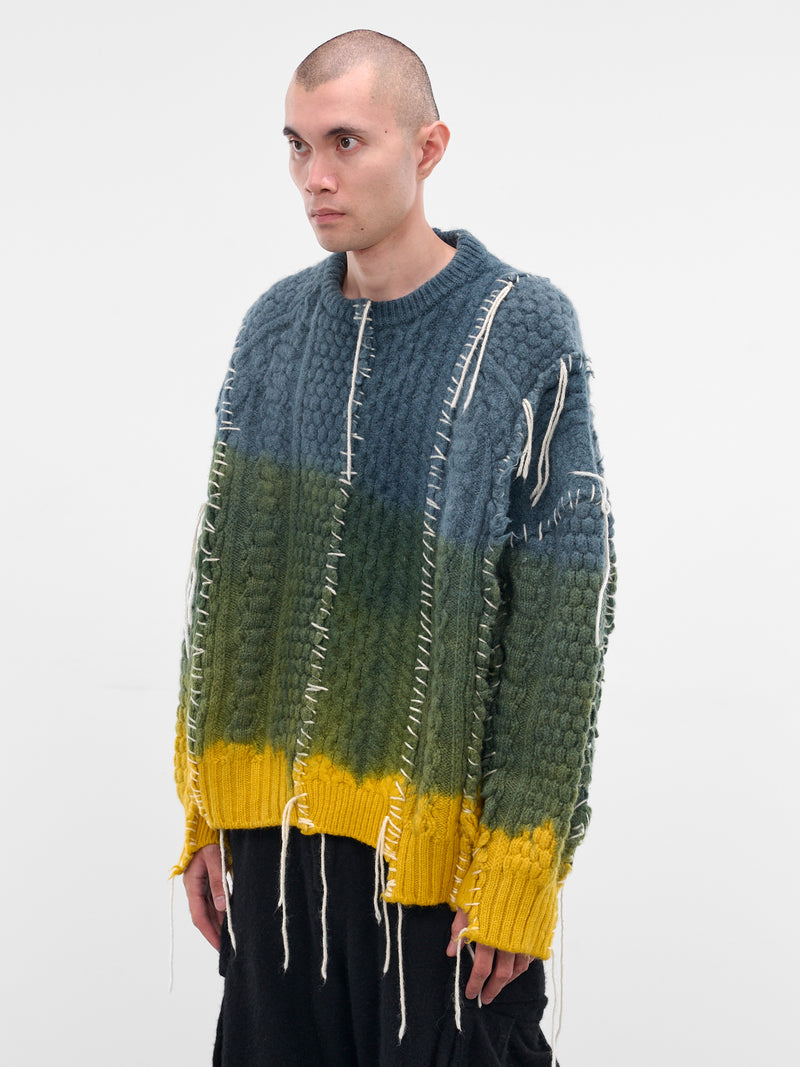 Deconstructed Gradient Knit Sweater (DC-NS-KN-09-MORNING)