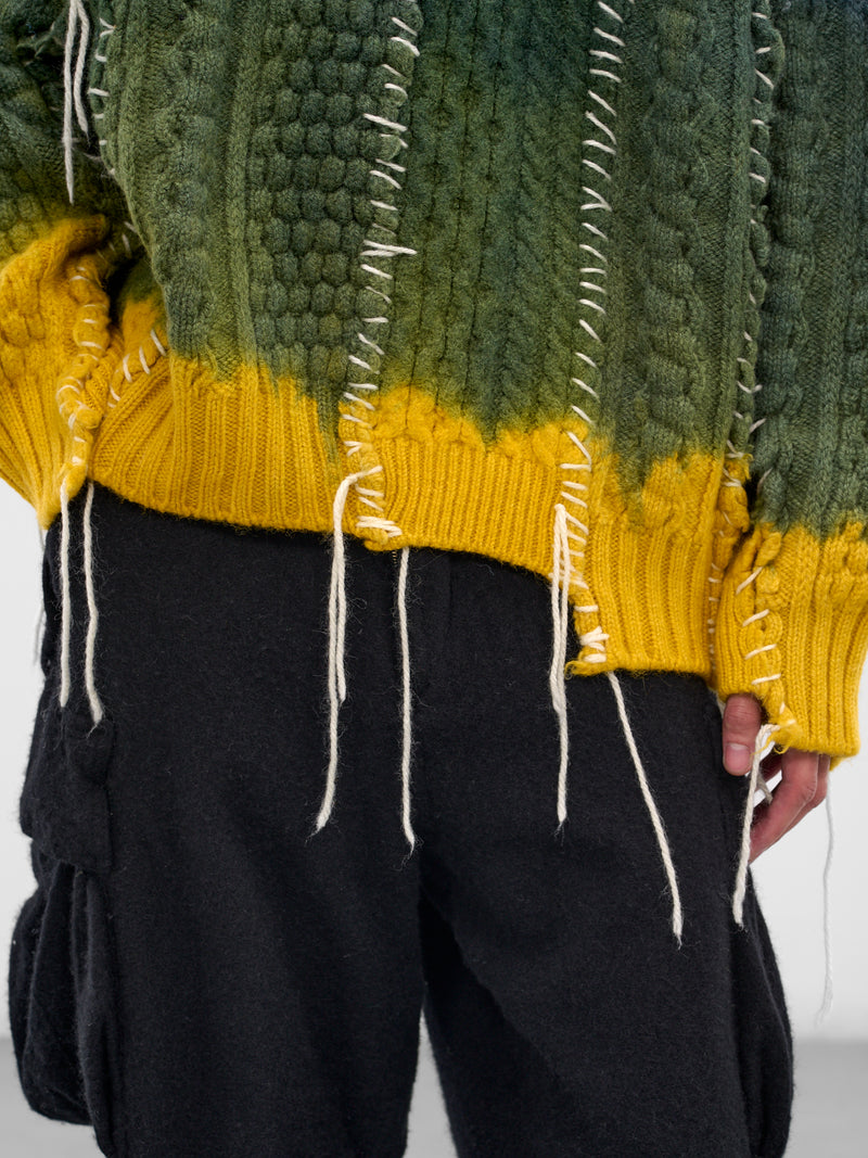 Deconstructed Gradient Knit Sweater (DC-NS-KN-09-MORNING)