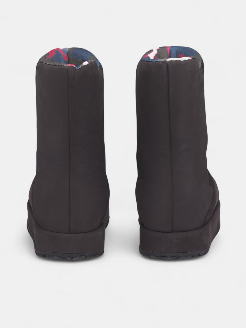 Black Leather Neve Nabuk Boots (DFM45006S0010PX-BLACK)