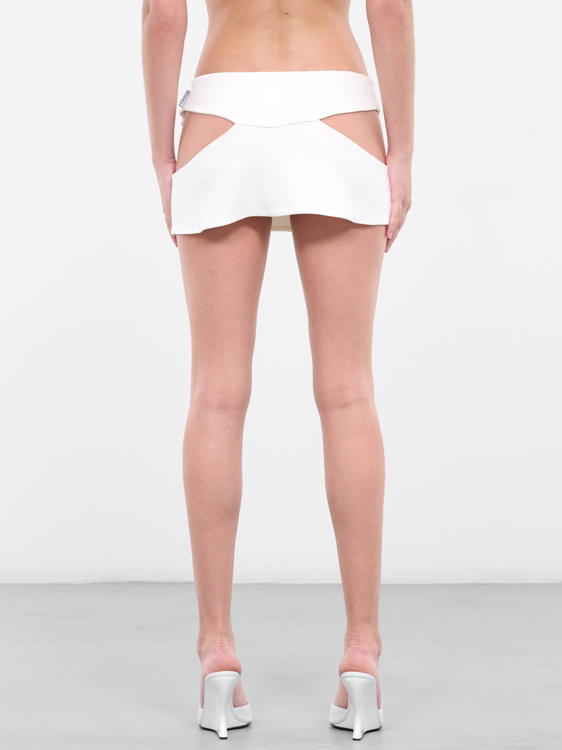Defiant Mini Skirt (DFSS23SKT01-WHITE)