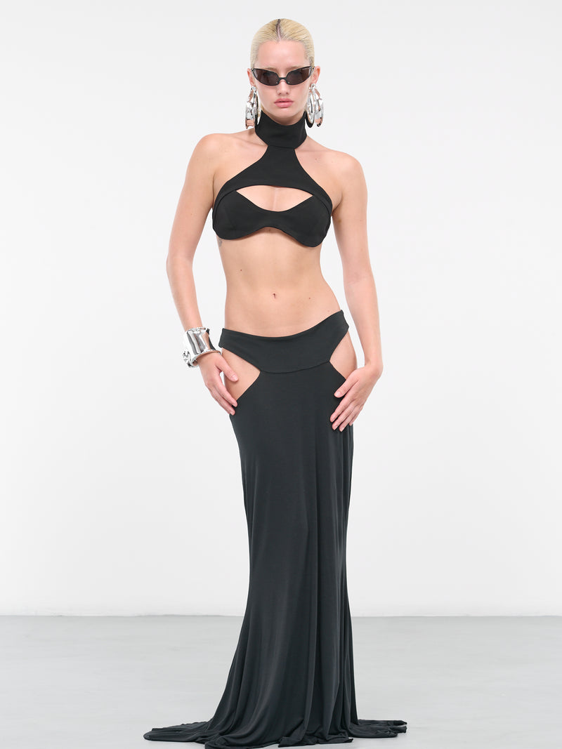 Defiant Maxi Skirt (DFSS23SKT03-BLACK)