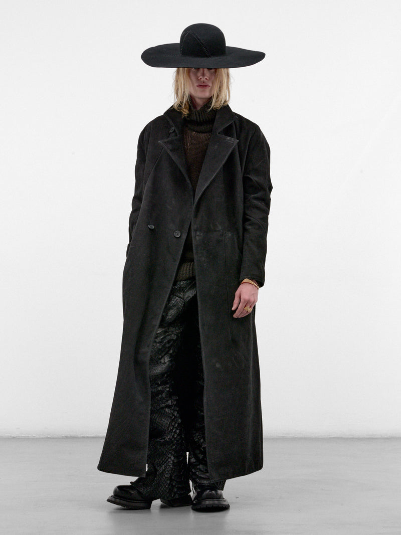 Buffalo Leather Distortion General's Coat (DIS-M-GC-01-BLACK)