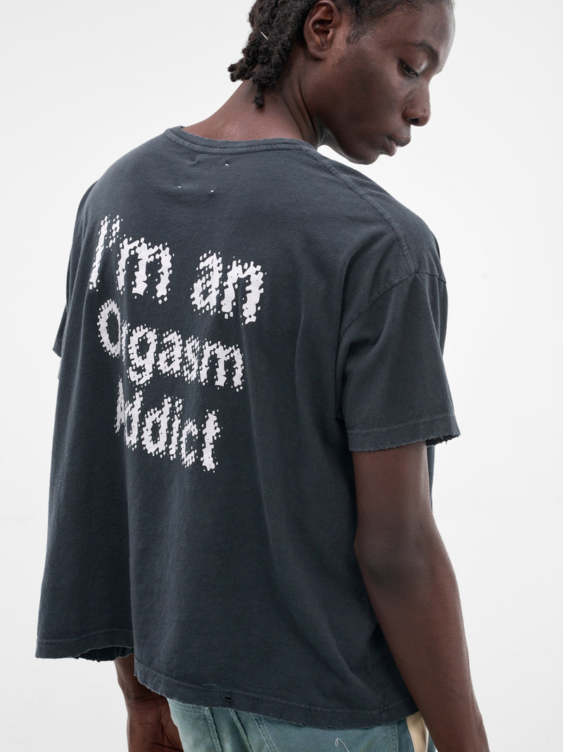 MARKING DISTANCE Distressed Addict Tee | H.Lorenzo - detail 2
