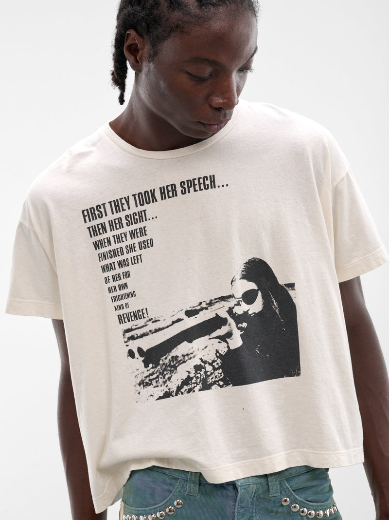 MARKING DISTANCE Distressed One Eye Tee | H.Lorenzo - detail 1
