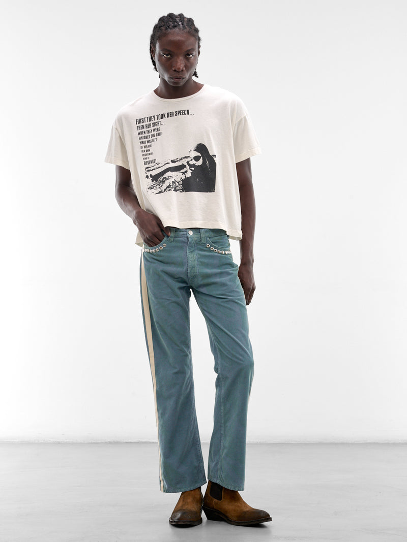 MARKING DISTANCE Distressed One Eye Tee | H.Lorenzo - styled