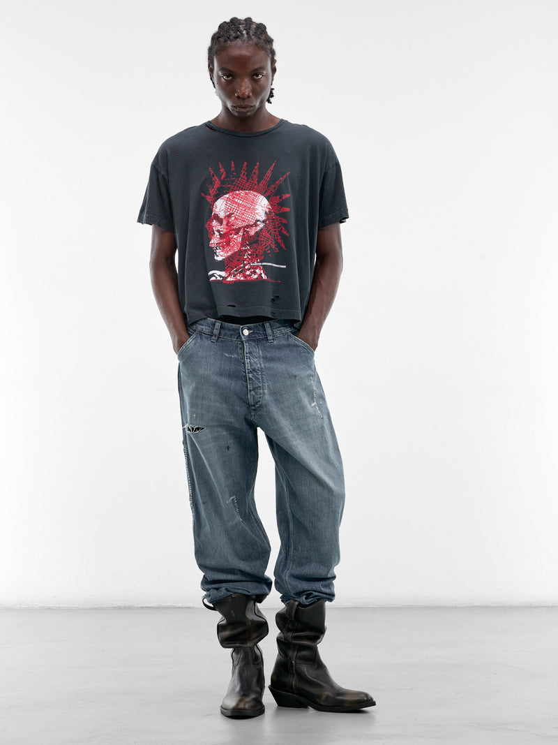 MARKING DISTANCE Distressed Repo Man Tee | H.Lorenzo - styled