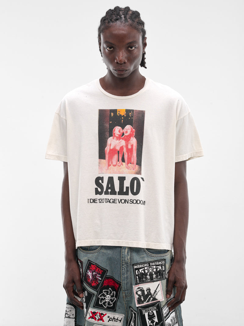 MARKING DISTANCE Distressed Salo Tee | H.Lorenzo - front