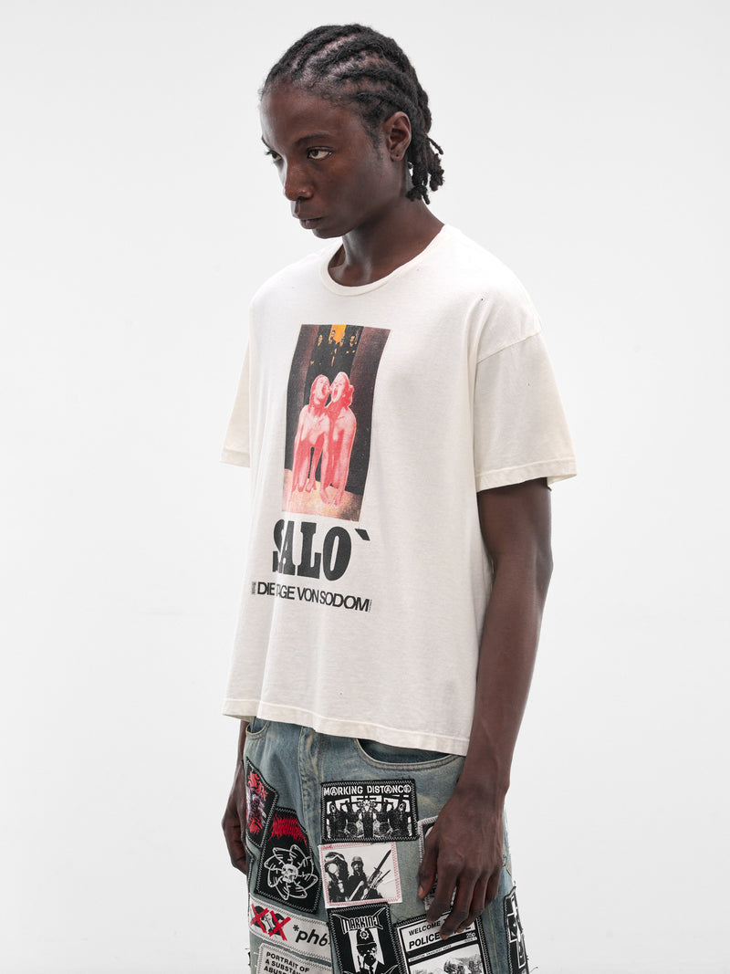 MARKING DISTANCE Distressed Salo Tee | H.Lorenzo - side