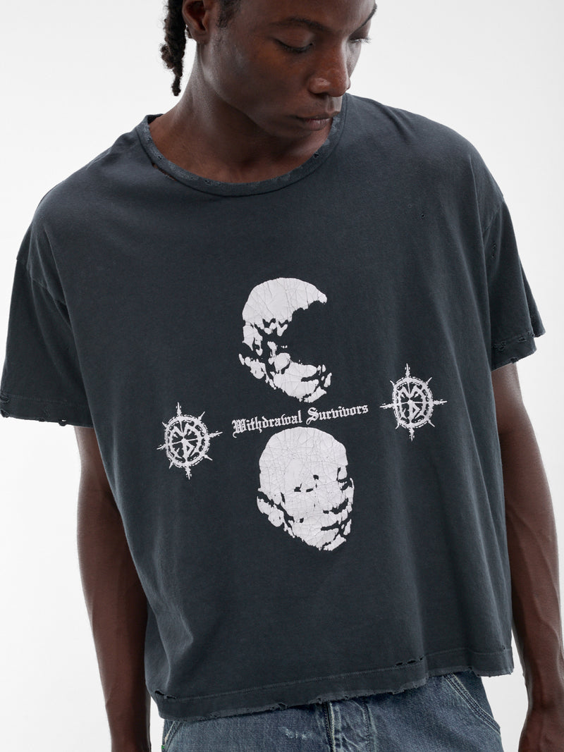 MARKING DISTANCE Distressed Withdrawal Survivors Tee | H.Lorenzo - detail 2
