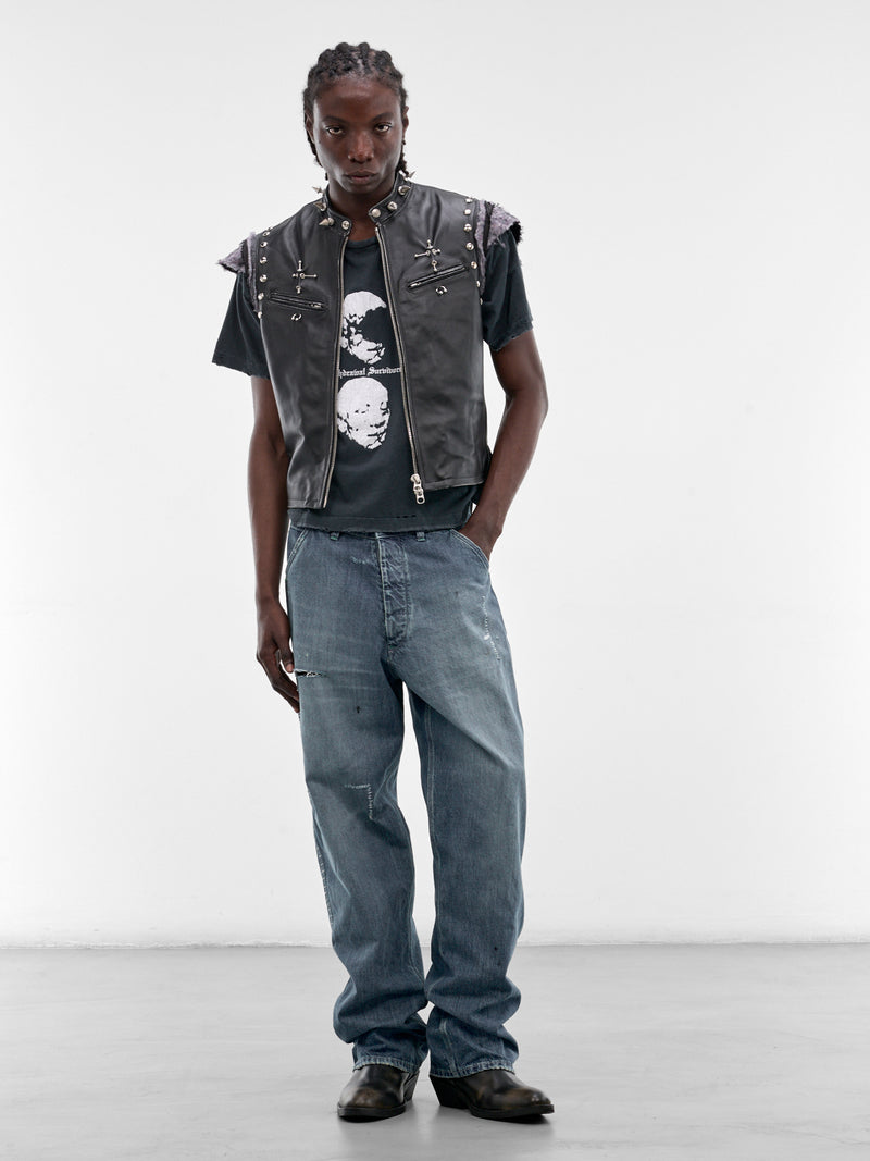 MARKING DISTANCE Distressed Withdrawal Survivors Tee | H.Lorenzo - styled