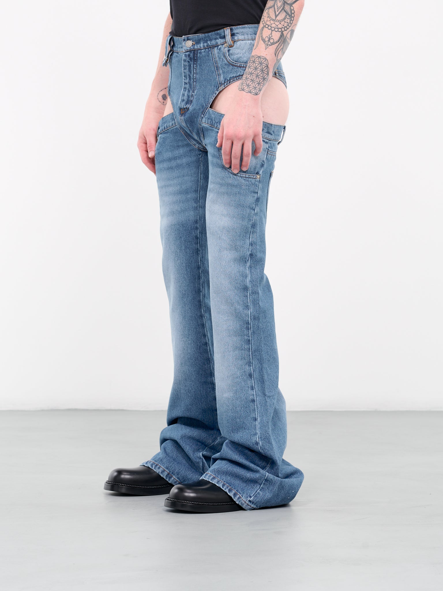 Pantaslip Stonewashed Jeans (DN-004-A-BLUE-STONEWASH)