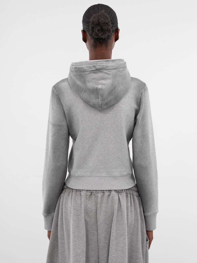 Gray Double D Zip Hoodie (DOUBLE-HOODIE-GREY)