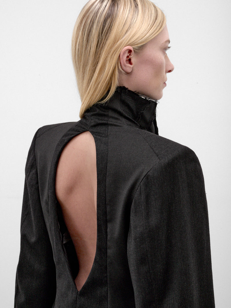 Black Tailored Double Front Jacket (DOUBLE-FRONT-TORSO-BLACK)