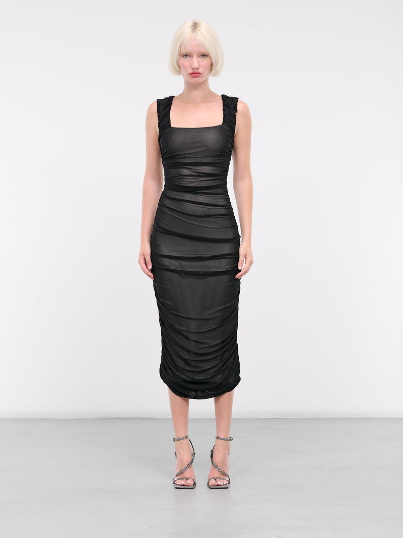 Double Mesh Dress (DOUBLE-MESH-DRESS-BLACK)