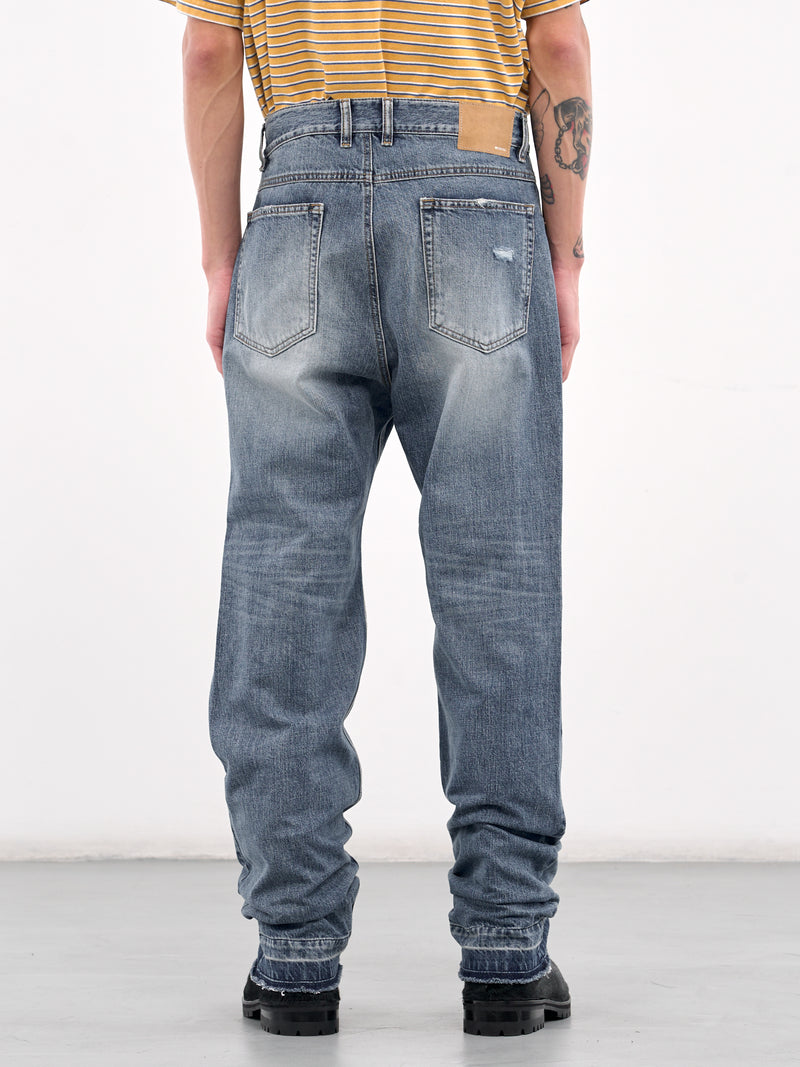 Distressed Denim Trousers (DP0-25-333-BLUE)