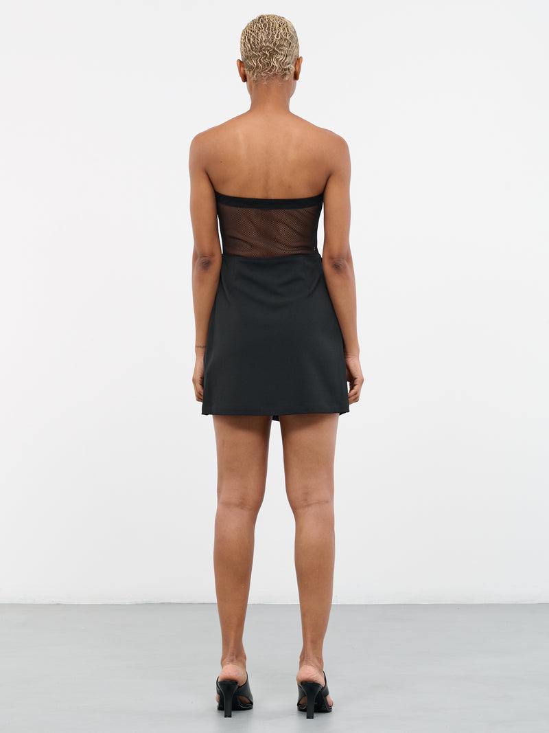 Patchwork Blazer Dress (DR-02BK-BLACK)