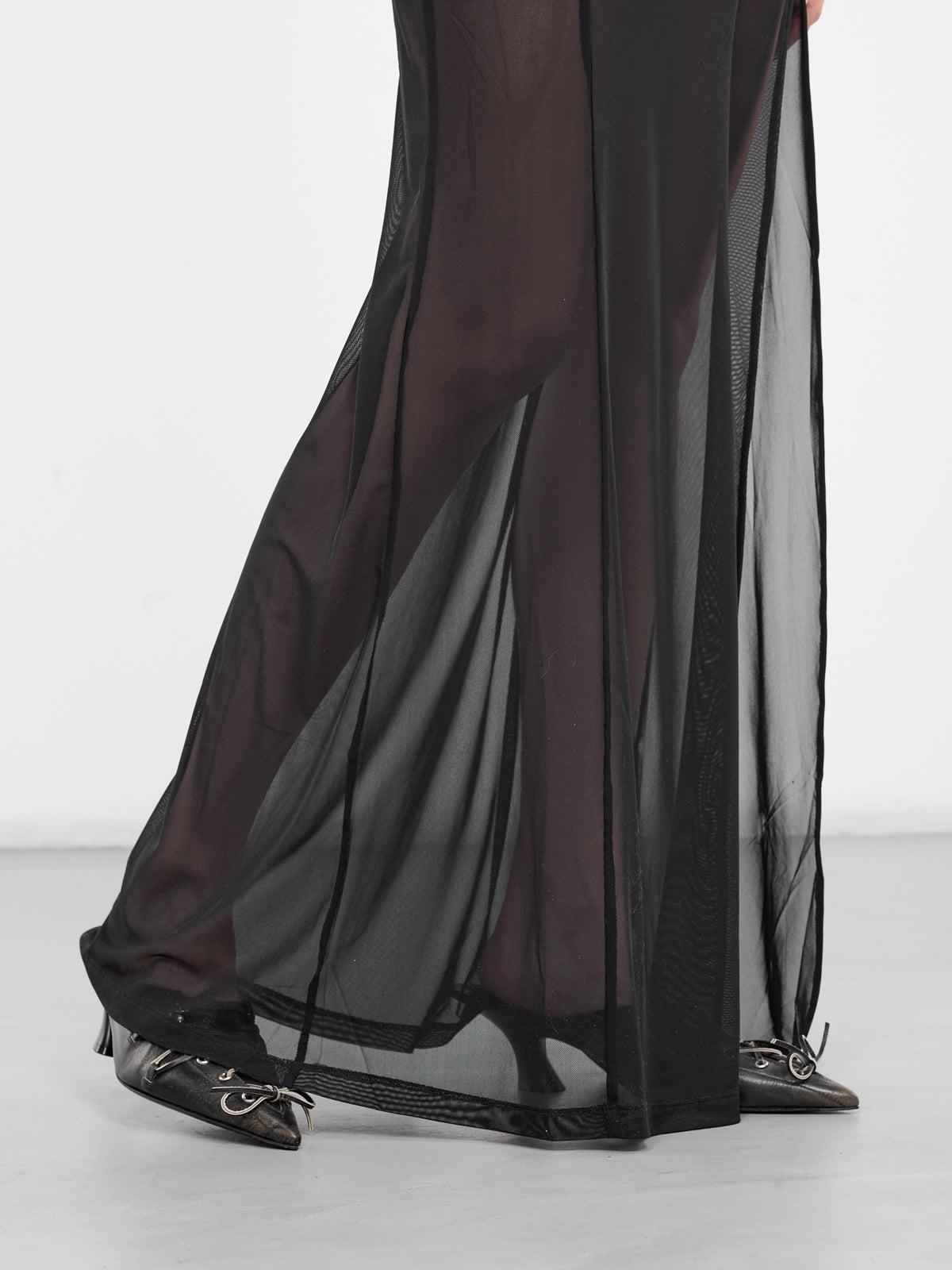 Mesh Long Dress (DR-04BK-BLACK)