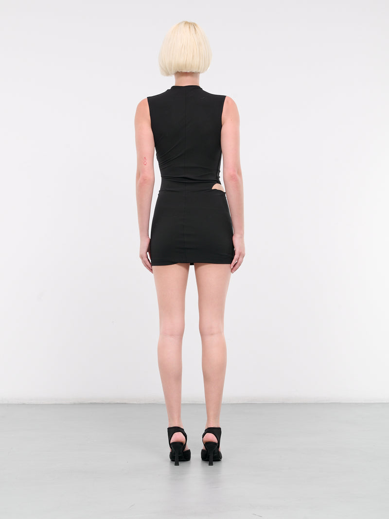 Fontana Cut Mini Dress (DR-B06-BLACK)