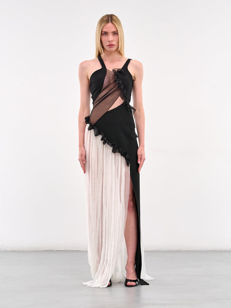 ワンピース Nensi Dojaka Asymmetric dress Nensi Dojaka Draped mini dress asymmetric hem | The Fashion