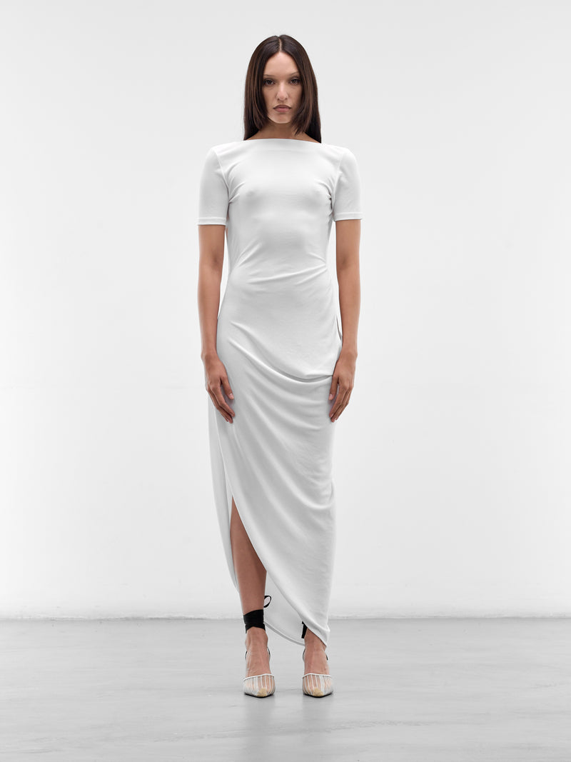 JACQUEMUS Asymmetric Draped Dress | H.Lorenzo - front