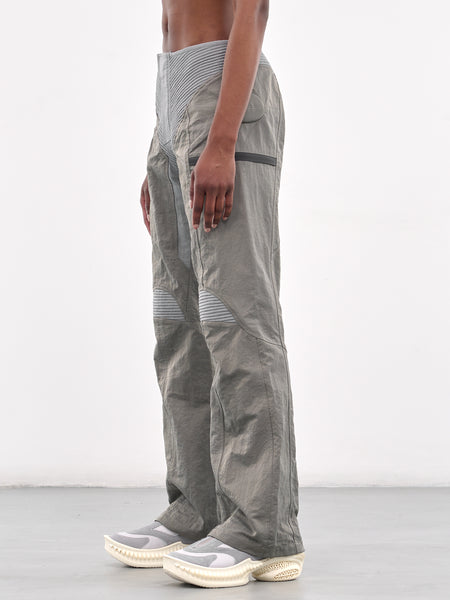 Seagull Appliqué Embroidery and Slogan Print Relax Fit Cargo