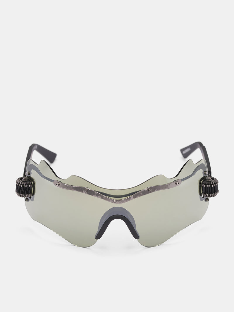 40th Limited Edition E16 Shield Sunglasses (E16-144-0-BB-DARK-G)