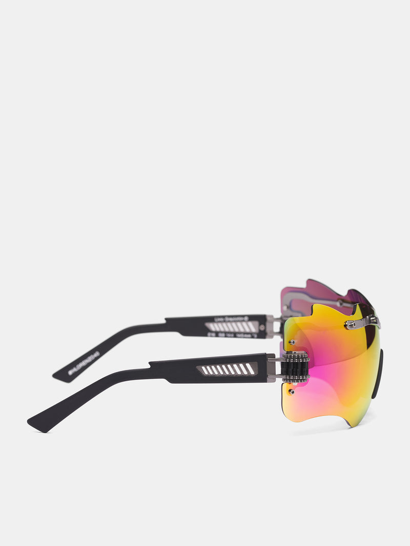 40th Limited Edition E16 Shield Sunglasses (E16-144-0-BB-LTD-EDITION-MULTI)