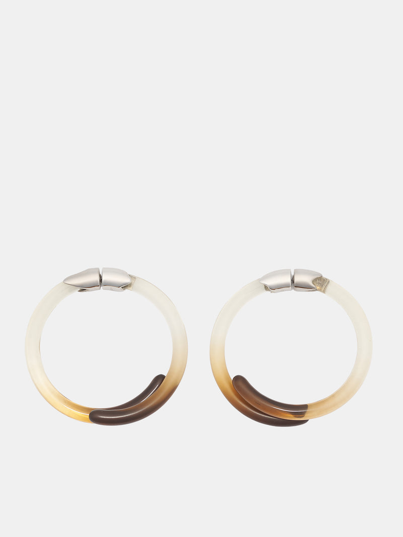 E3 Palladium Cola Earrings (E3-M-AMBER)