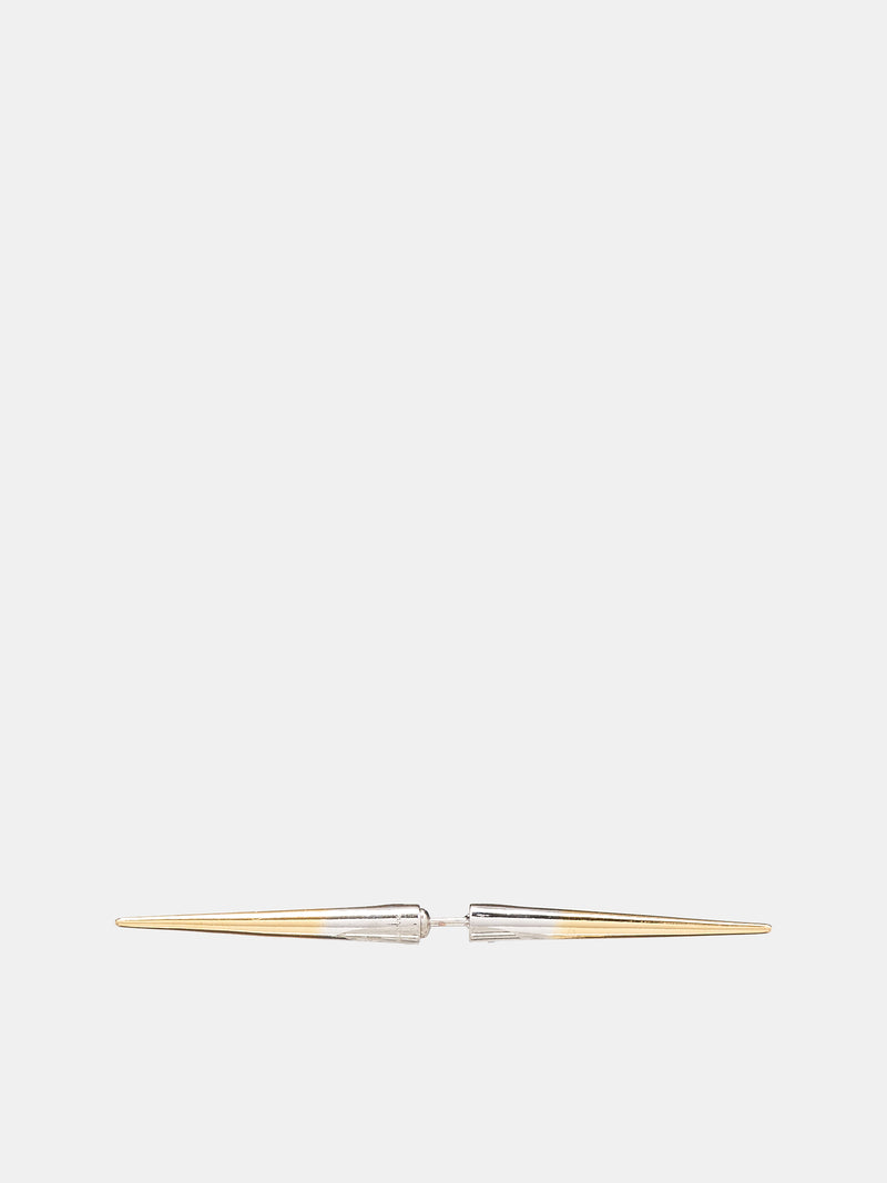 Spina Quill Earring (EA005-S-SILVER-GOLD)