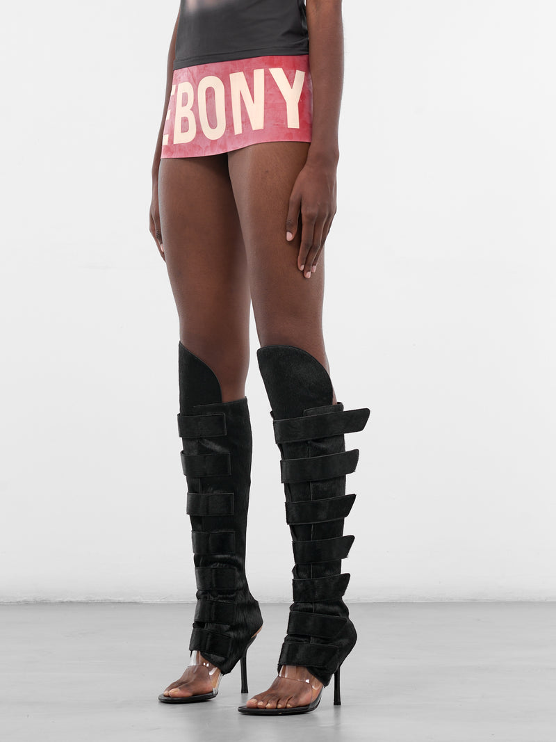 Red Latex Ebony Micro Skirt (EBONY-MINI-SKIRT-RED)