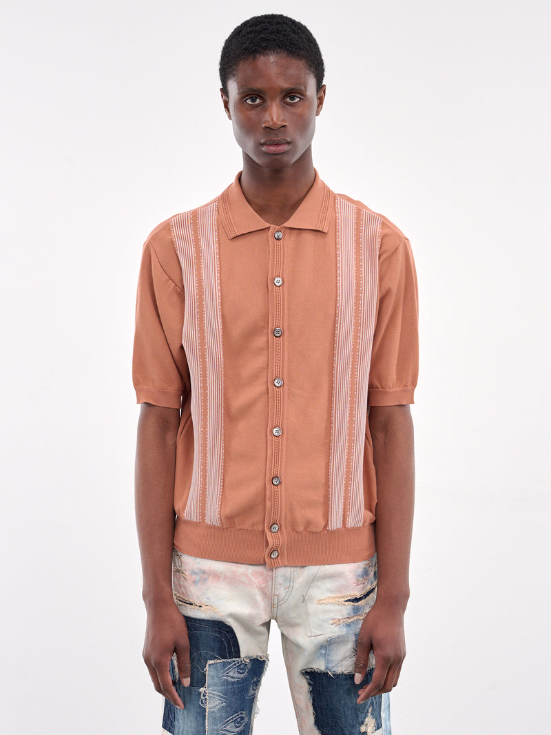 Knit Polo Sweater (EK-1729KN-SOB-PINK)