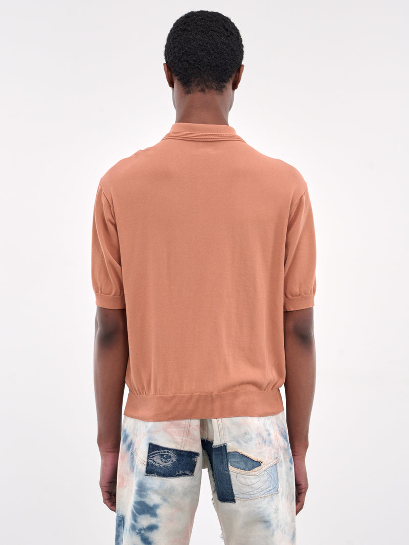 Knit Polo Sweater (EK-1729KN-SOB-PINK)