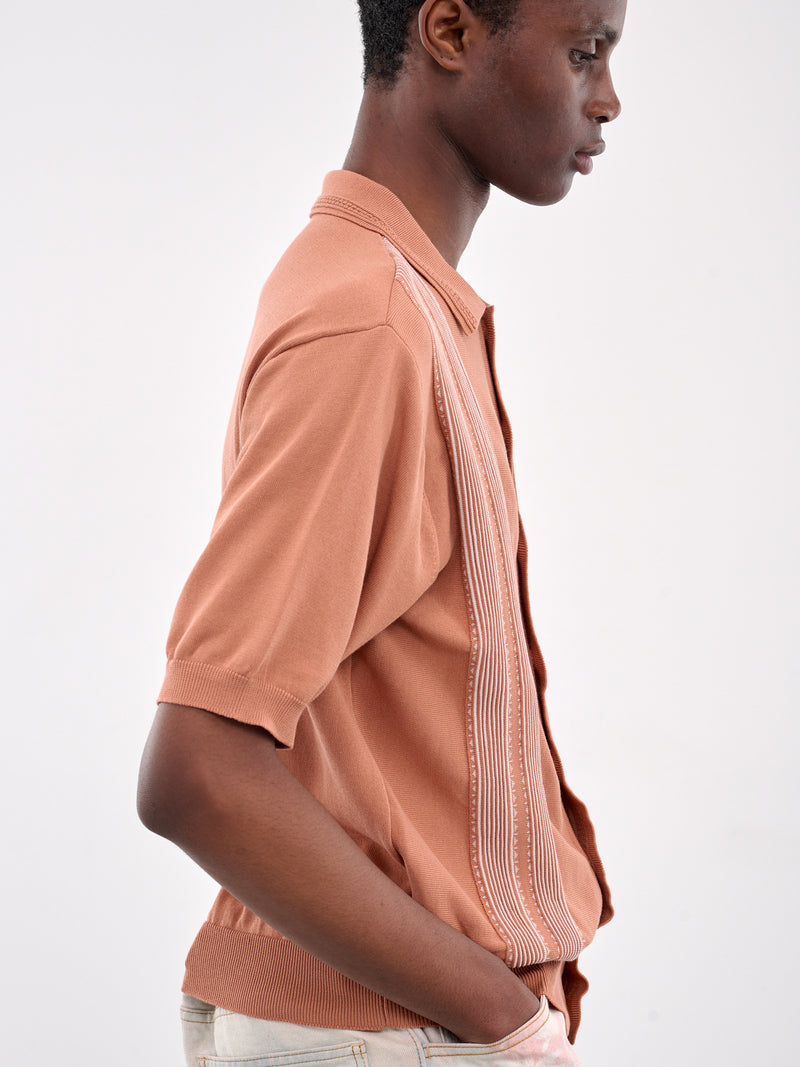 Knit Polo Sweater (EK-1729KN-SOB-PINK)