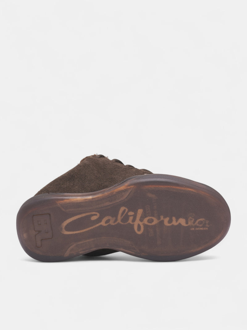 Brown Suede Skater Vamp Sneakers (ERL11SH02-MUD)