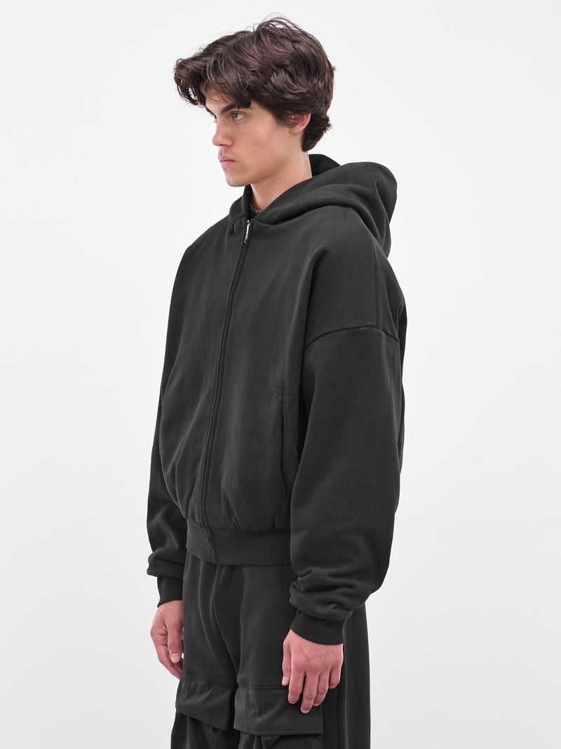 Black Thermal Lined Zip Hoodie (ES2488-SOOT)