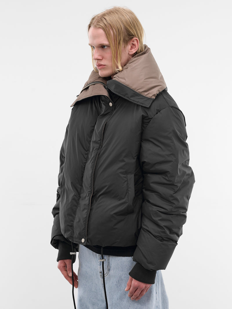 Black Poly Puffer Jacket (ESSS26JA02016-BLACKWOOD)