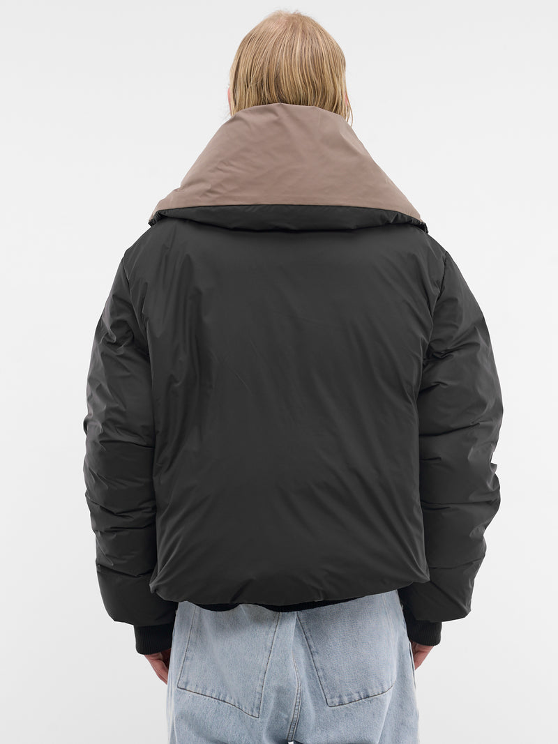 Black Poly Puffer Jacket (ESSS26JA02016-BLACKWOOD)