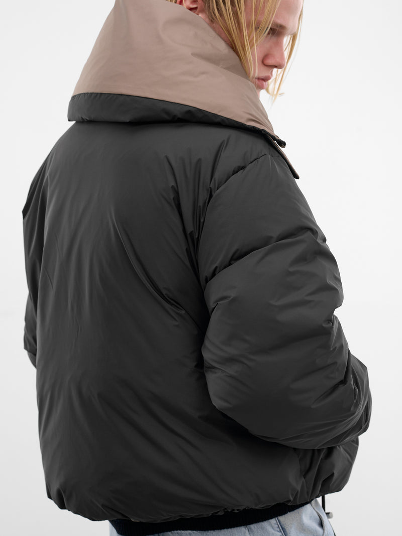 Black Poly Puffer Jacket (ESSS26JA02016-BLACKWOOD)