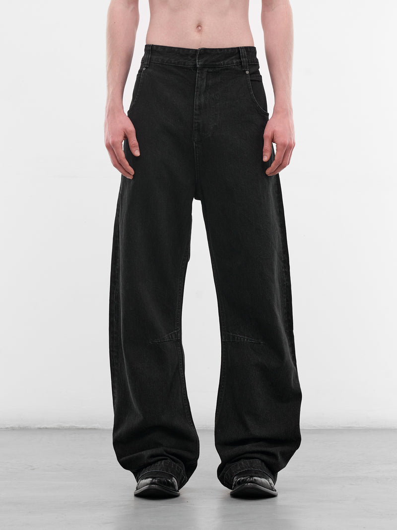 Black Denim Gem Jeans (ESSS26DP03012-MAGNETITE)