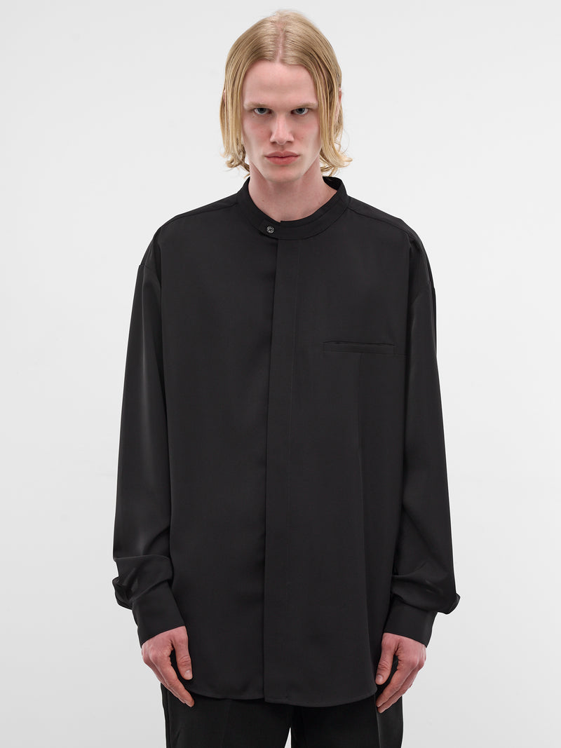 Black Mao Shirt (ESSS26SR01016-BLACK)