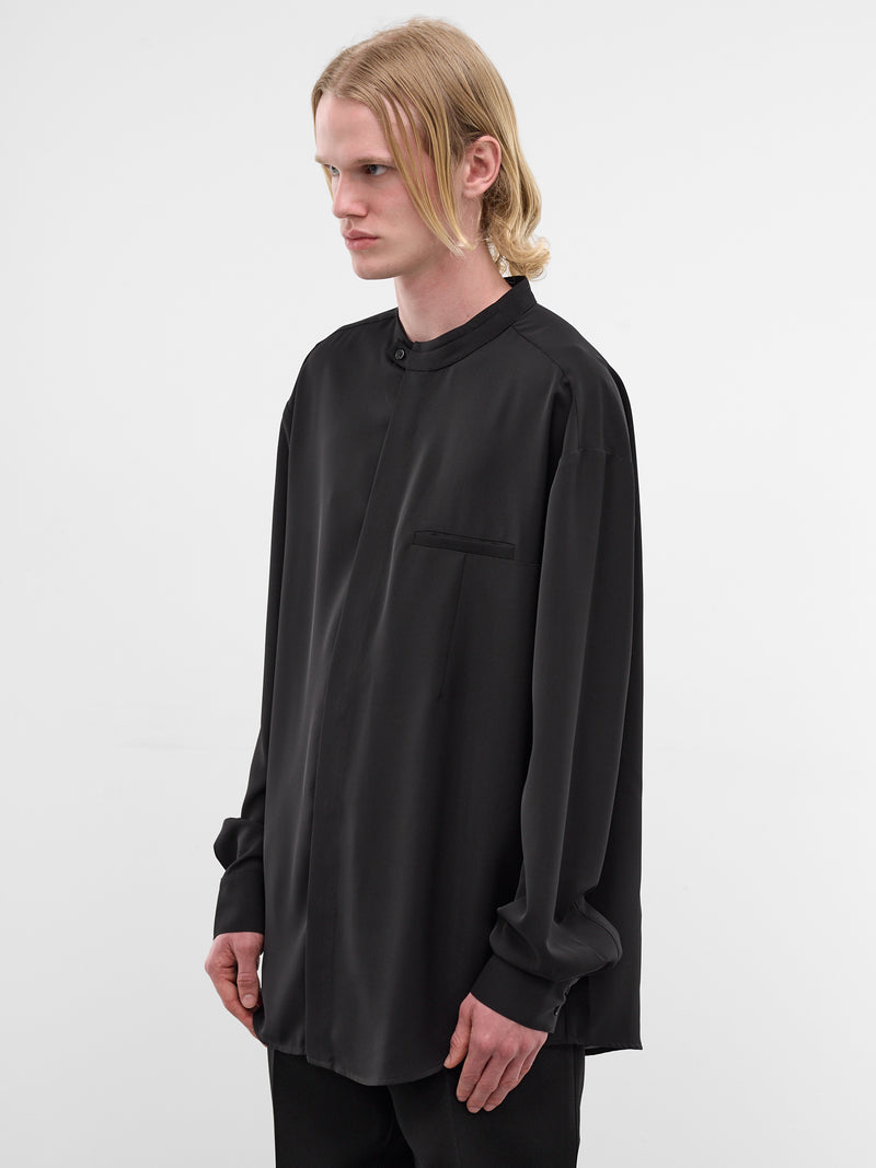 Black Mao Shirt (ESSS26SR01016-BLACK)