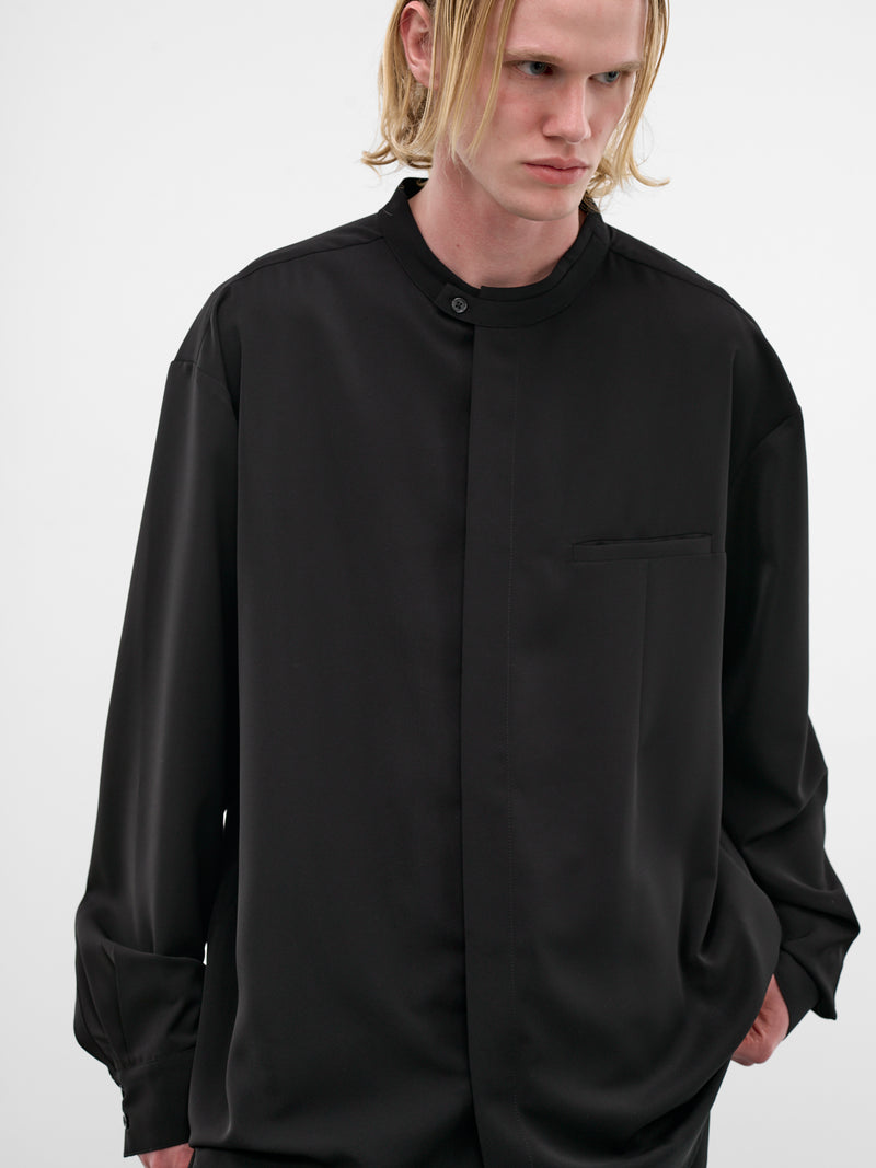 Black Mao Shirt (ESSS26SR01016-BLACK)