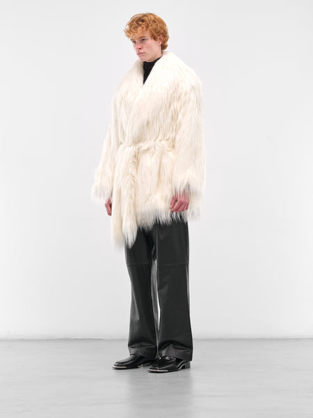 thetoe Christmas Fur Coat ホワイト Mサイズ thetoe Christmas Fur Coat ホワイト Mサイズ 超新作】 White