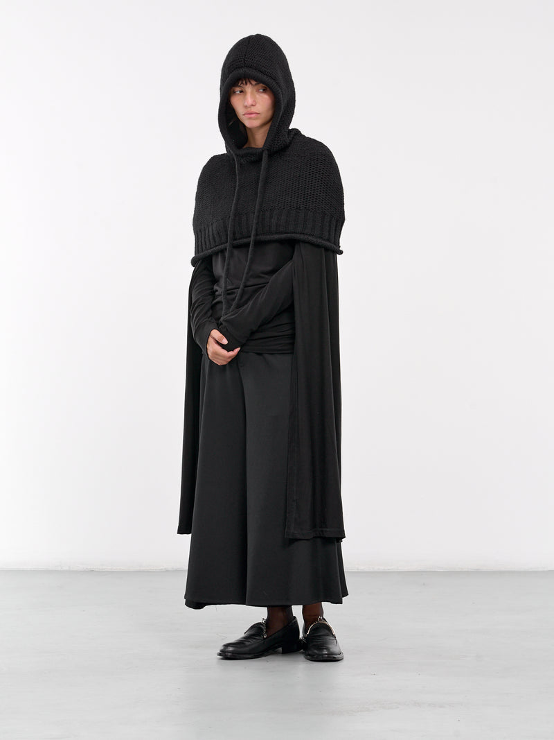 Layered Stole Top (F0-T06-980-2-BLACK)