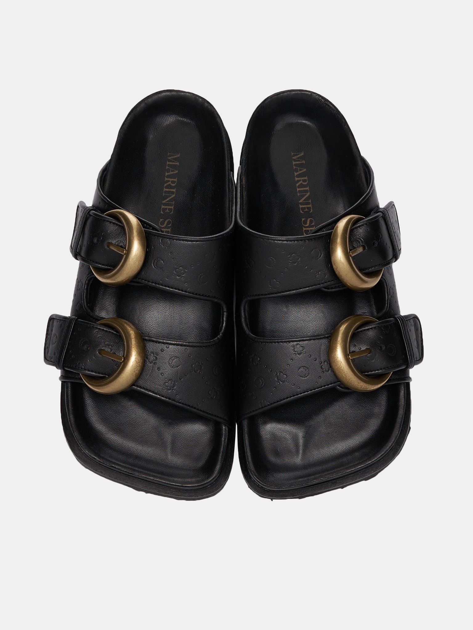 Leather Sandals (F069W-LEALE0010-BLACK)