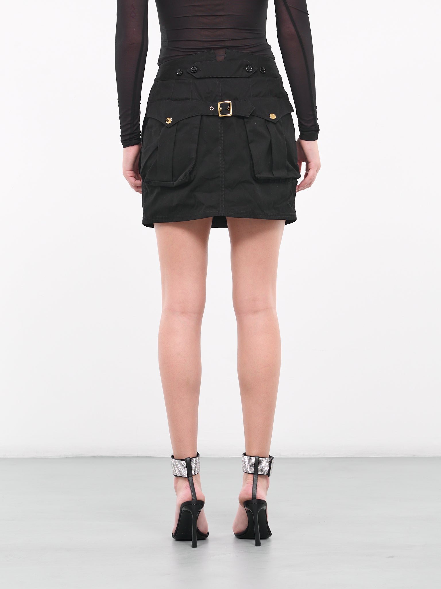 Faille Mini Skirt (F4COQT-FU6Z0-N0000-BLACK)