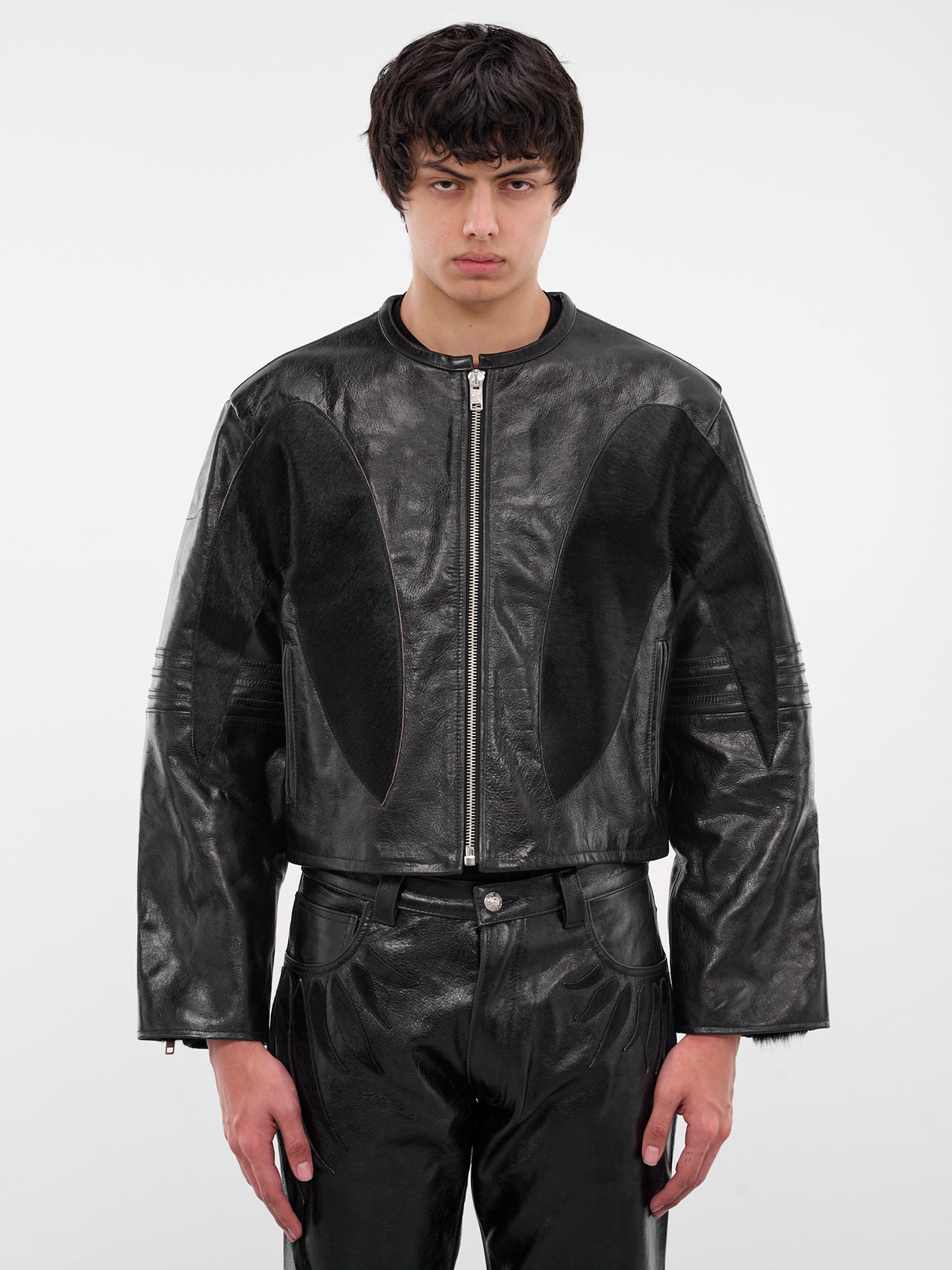 Black Fang Leather Jacket (FANG-BLACK)